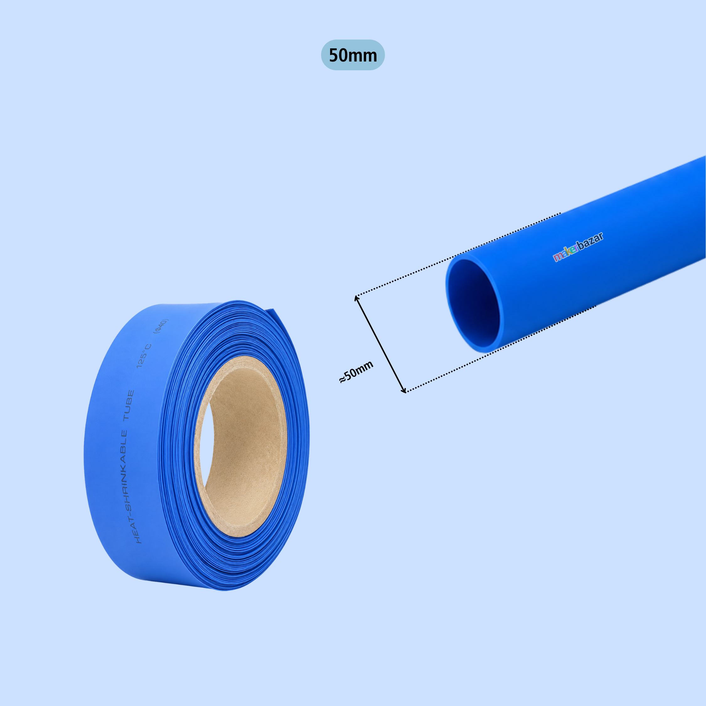 Blue Heat Shrink Sleeve Tube For Wire Protection