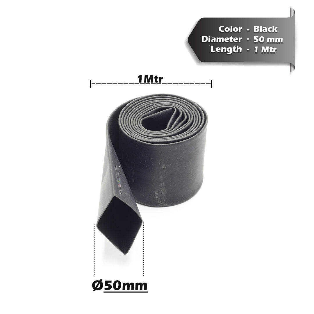 Black Heat Shrink Sleeve Tube For Wire Protection
