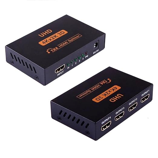 1x4 HDMI Splitter UHD 4K 2K 3D