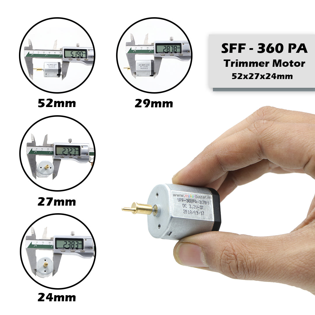 FF-360 Hair Clipper/Trimmer/Shaver DC Motor ~29x27x24mm