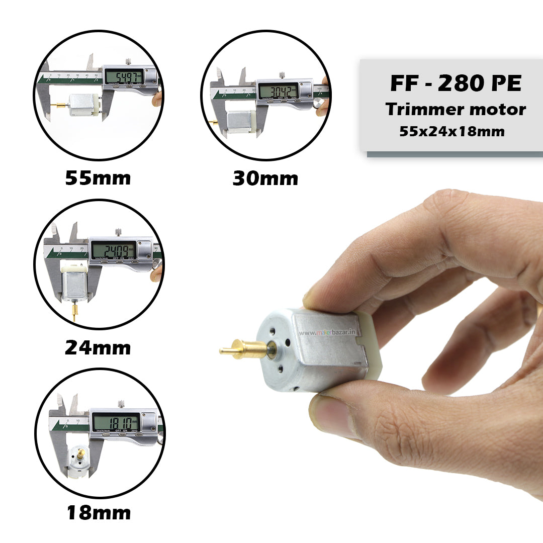 FF-280PE Hair Clipper/Trimmer/Shaver DC Motor ~55x24x18mm