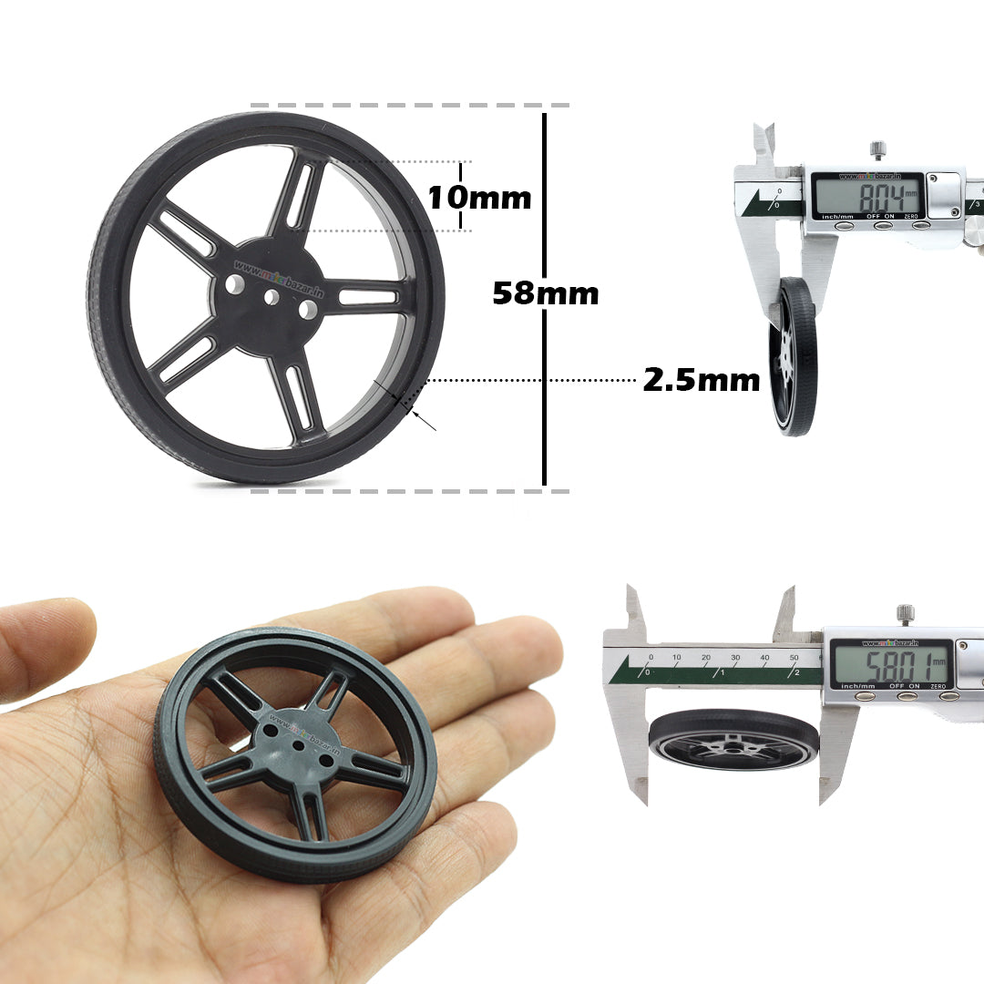 Wheel for SG90/ MG90/ FS90R Servo Motors