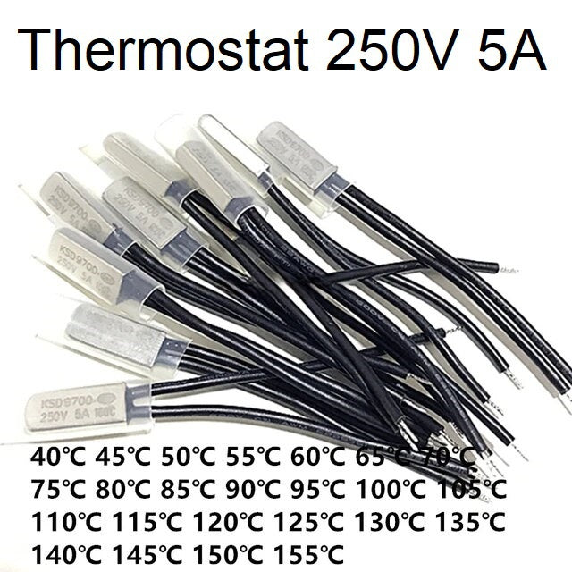 NC Normally Closed Metal Temperature Control Switch Thermostat