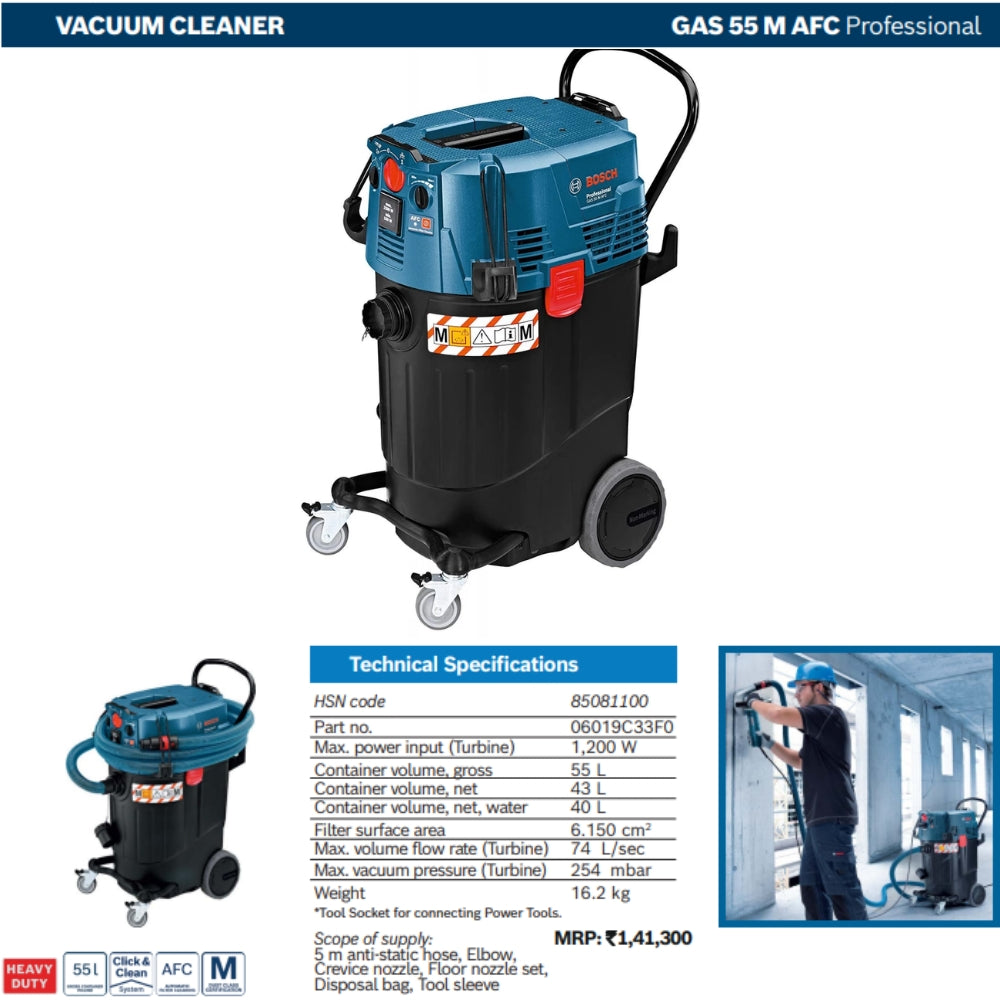 Bosch GAS-Series Professional Vacuum Cleaners