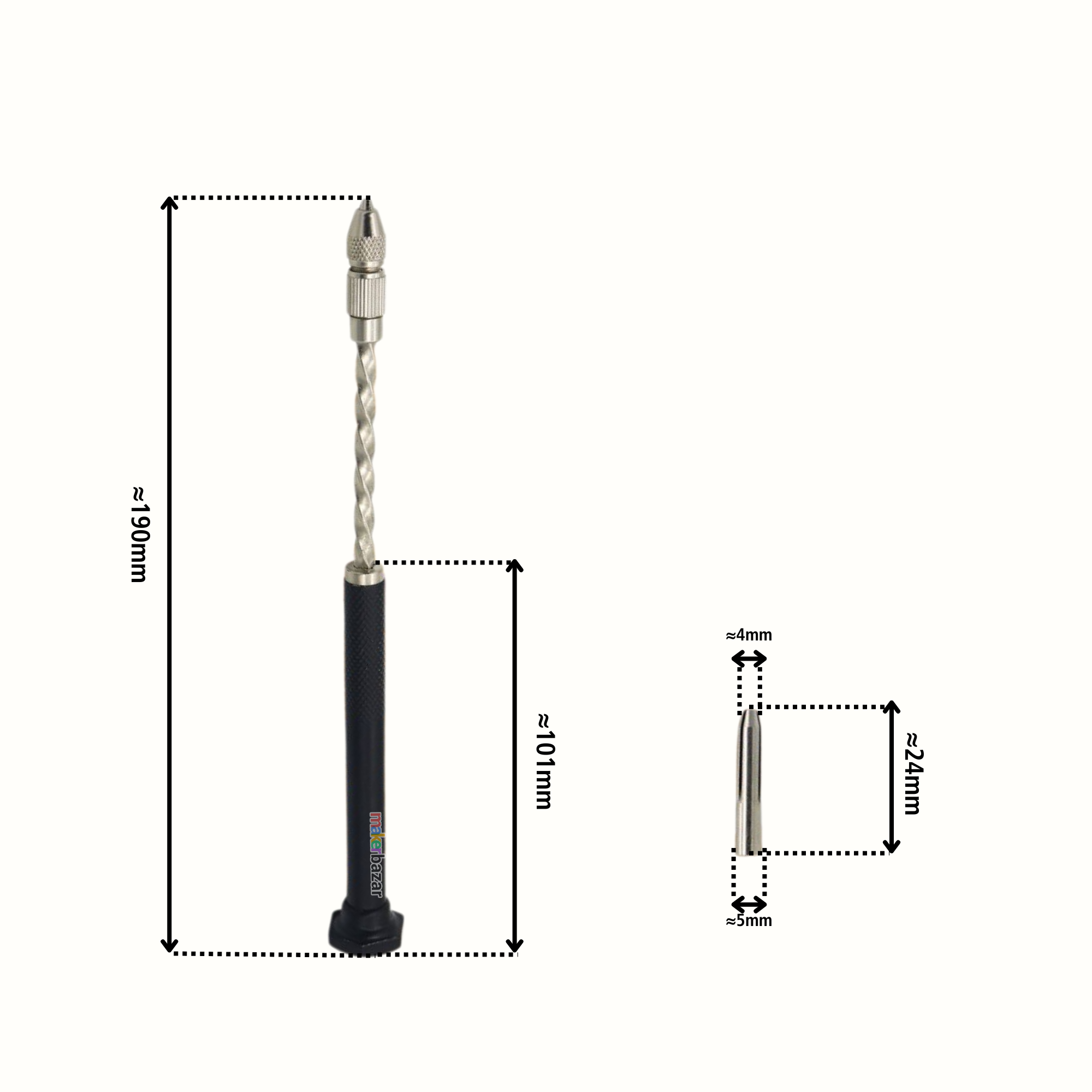 PCB Hand Held Spiral Pin Vise Drill Tool for Precision PCB & DIY Drilling