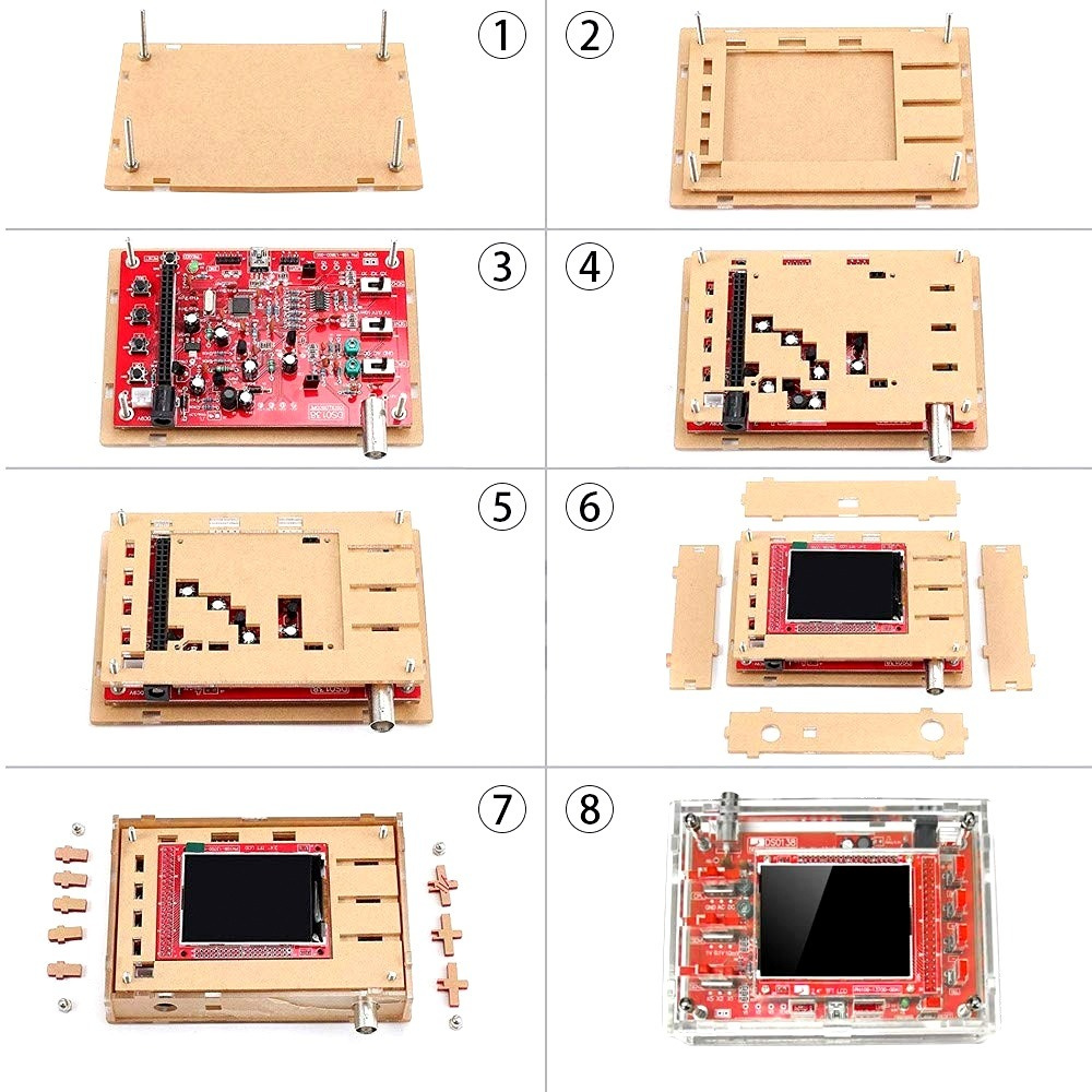 DIY Transparent Acrylic/Enclosure Case for DSO138 Oscilloscope