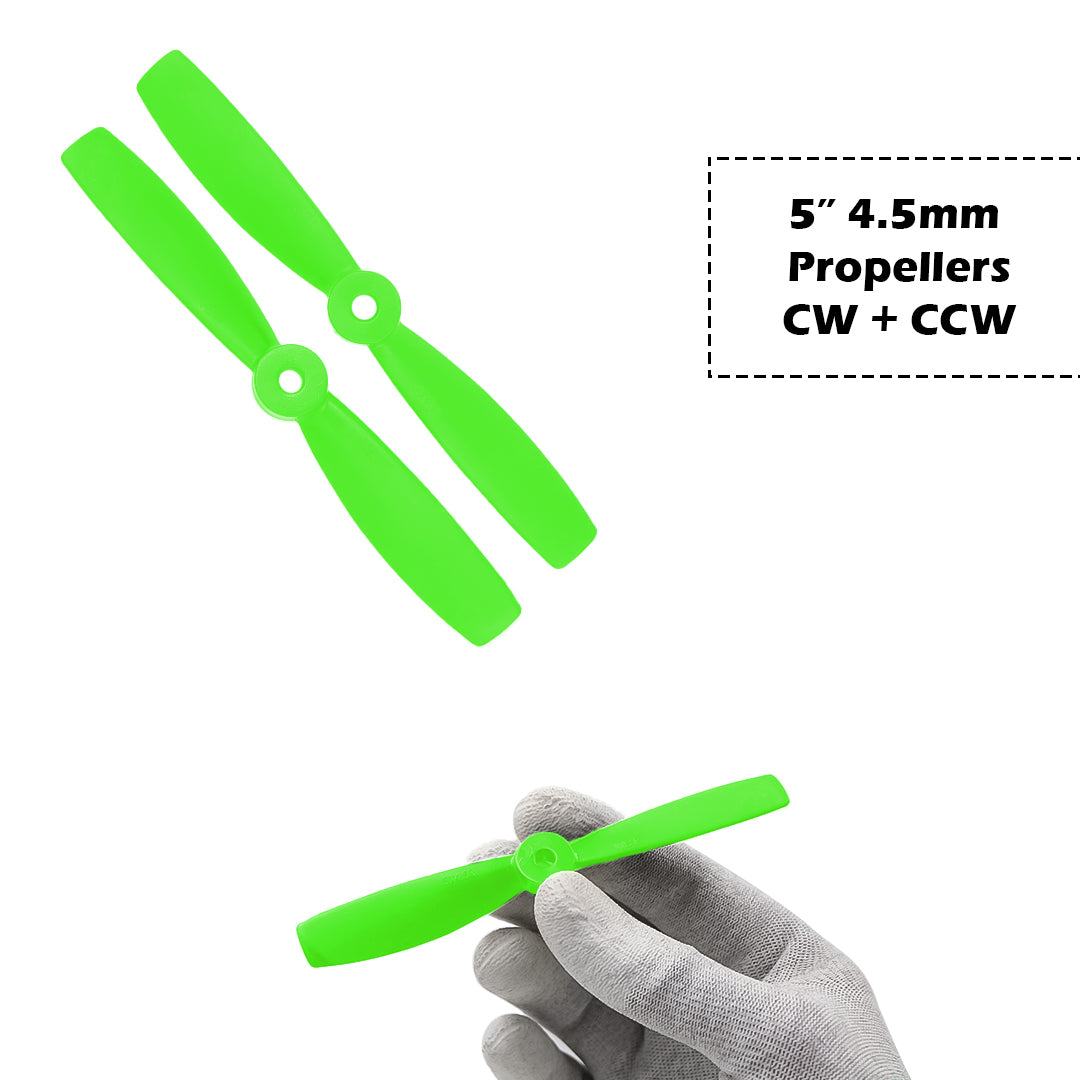 2-Blades 4.5mm Propellers For Drone/Quadcopters CW + CCW (1-Pair)