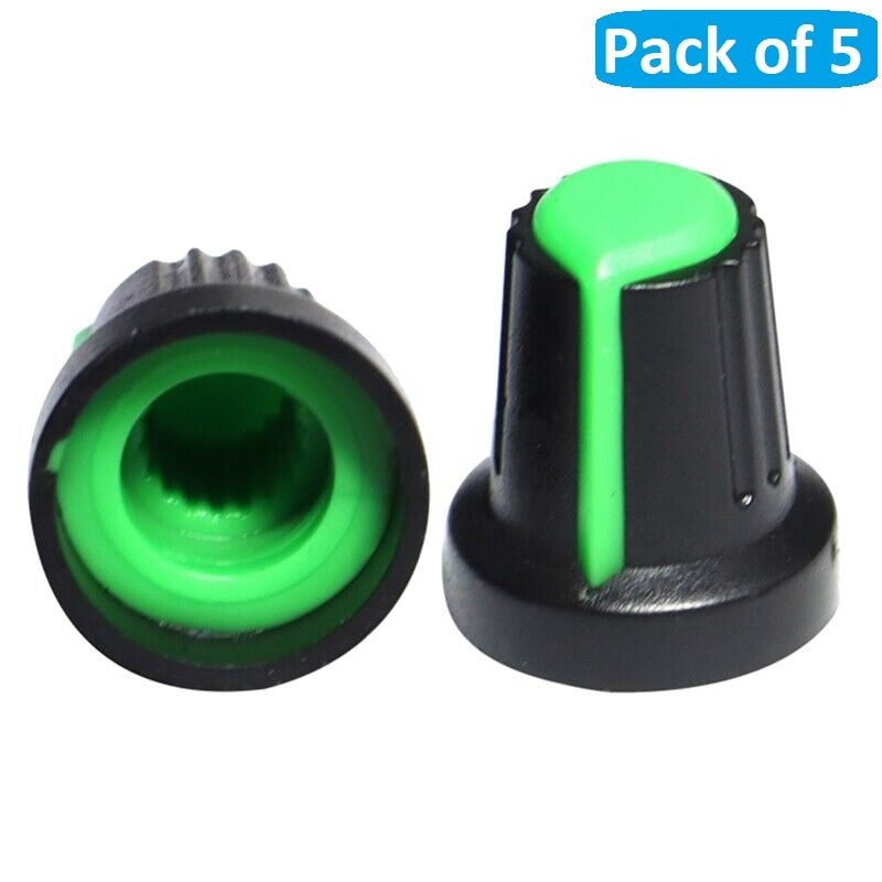 Knob-205 Plastic Potentiometer Knob 6mm With Buffer