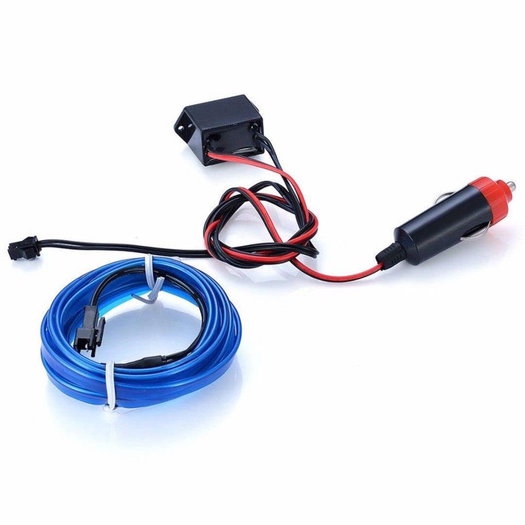 5M EL Wire Neon LED Strip Panel Gap String Glowing Rope for Cars