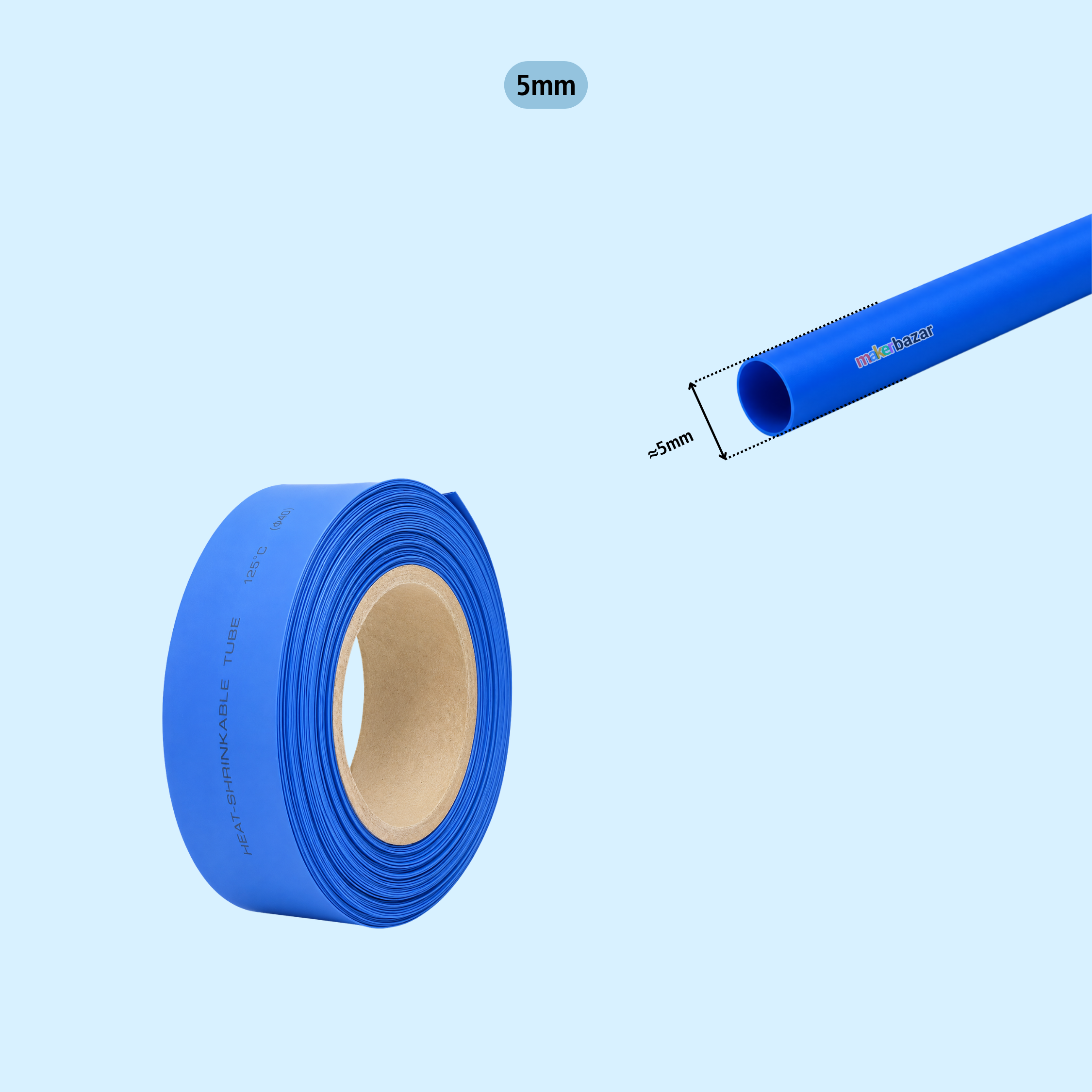 Blue Heat Shrink Sleeve Tube For Wire Protection