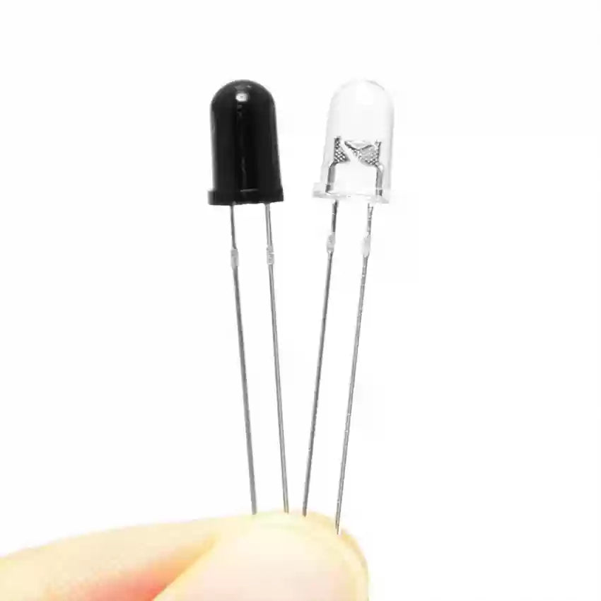 IR Receiver & Transmitter LED Pair (Round Head)
