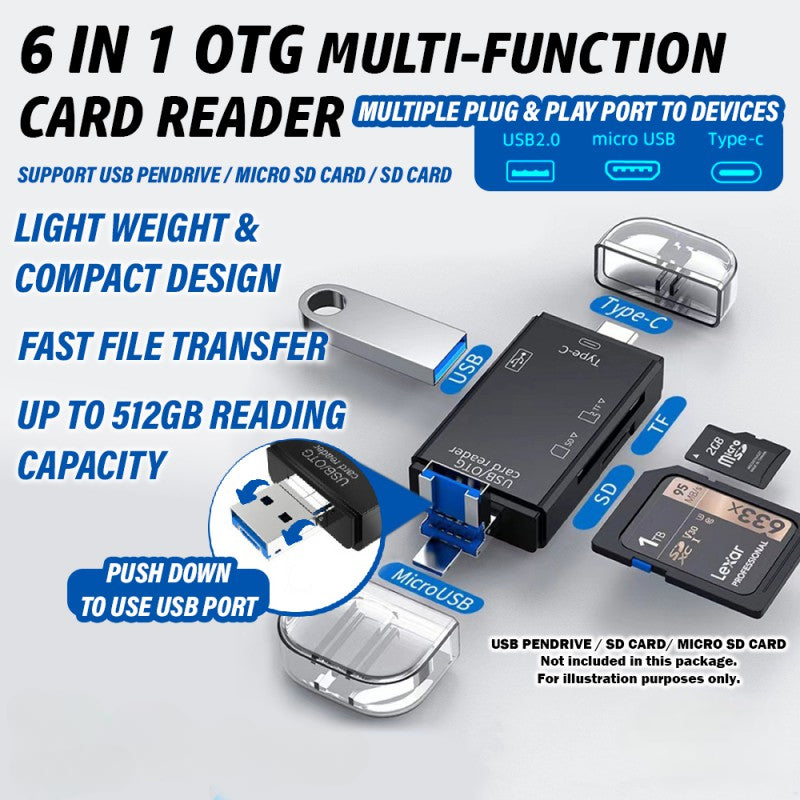 Generic: 3-in-1 SD Card Reader