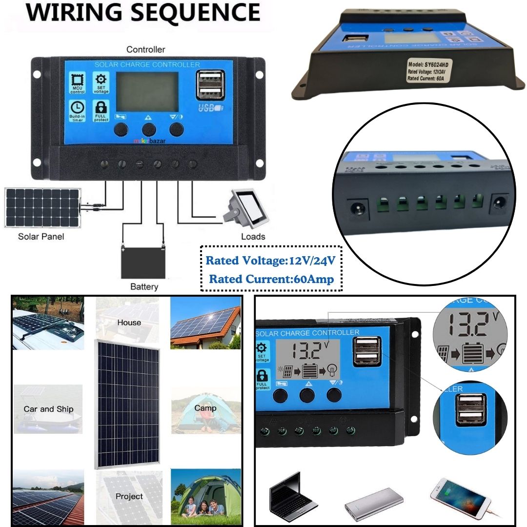 12V/24V PWM Solar Charge Controller