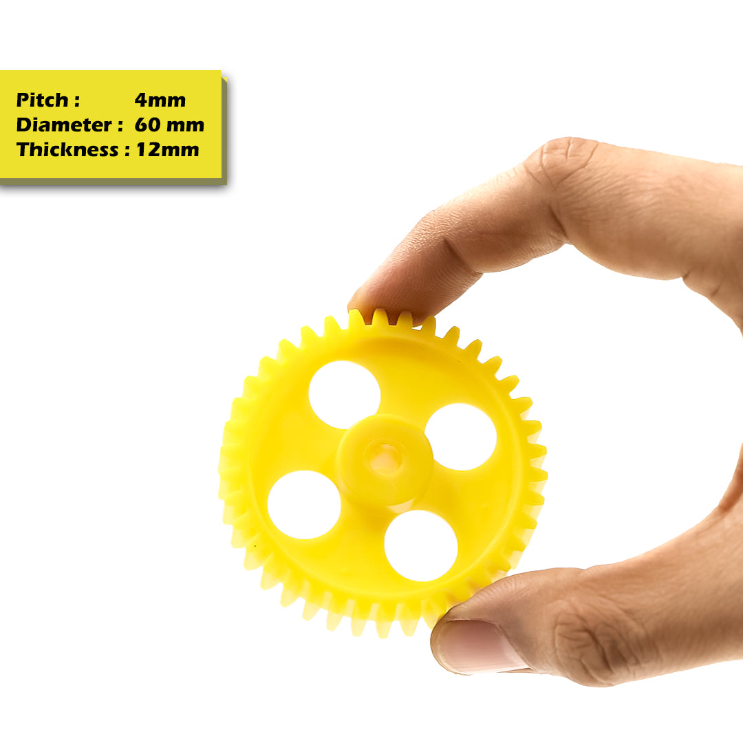 Circular Plastic Wheel Spur Gear (T:12mm)