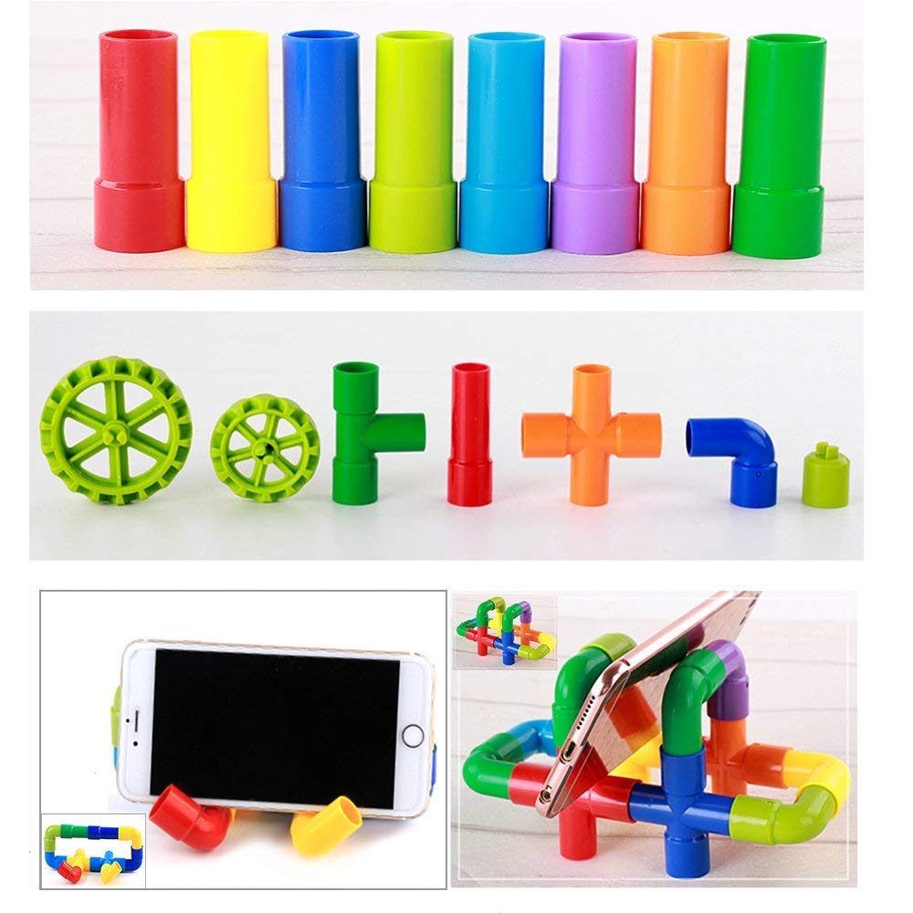 75pcs Plastic Pipe Building Block Set