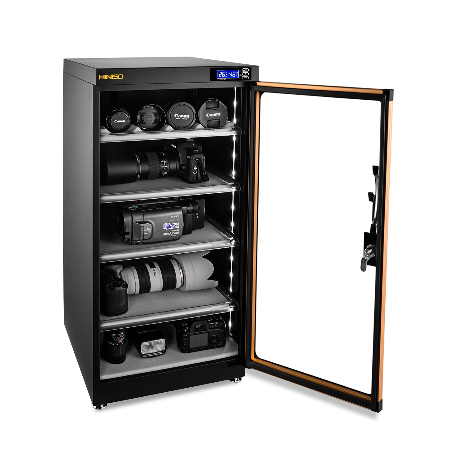 Hiniso AD-125S 139-Liters Electronic Dry Cabinet with Humidity Controller & Digital Display