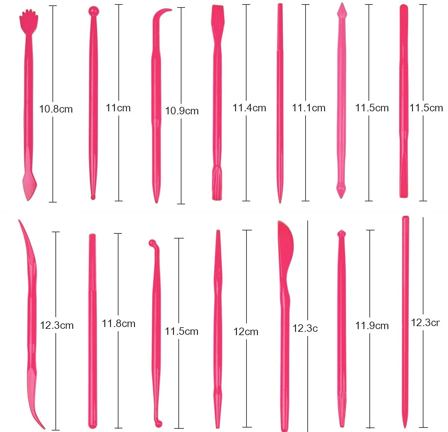 33pcs Fondant Plunger Cutter Set with 14pcs Modelling Tools Cookie Cutter