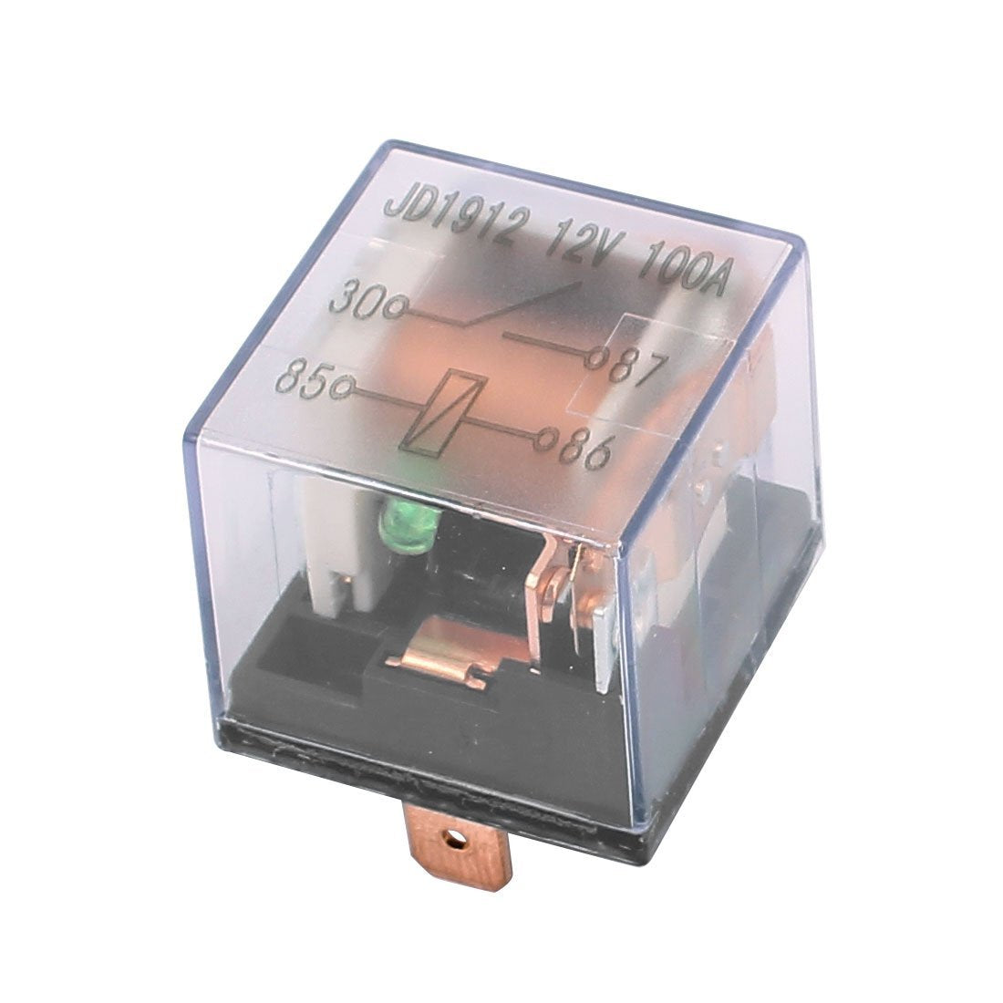 100A SPDT Waterproof Automotive Power Relay Transparent Shell