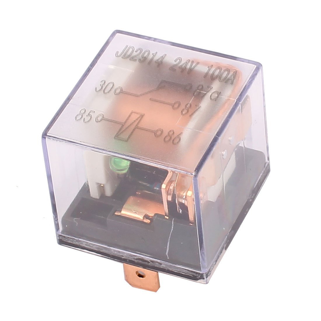 100A SPDT Waterproof Automotive Power Relay Transparent Shell