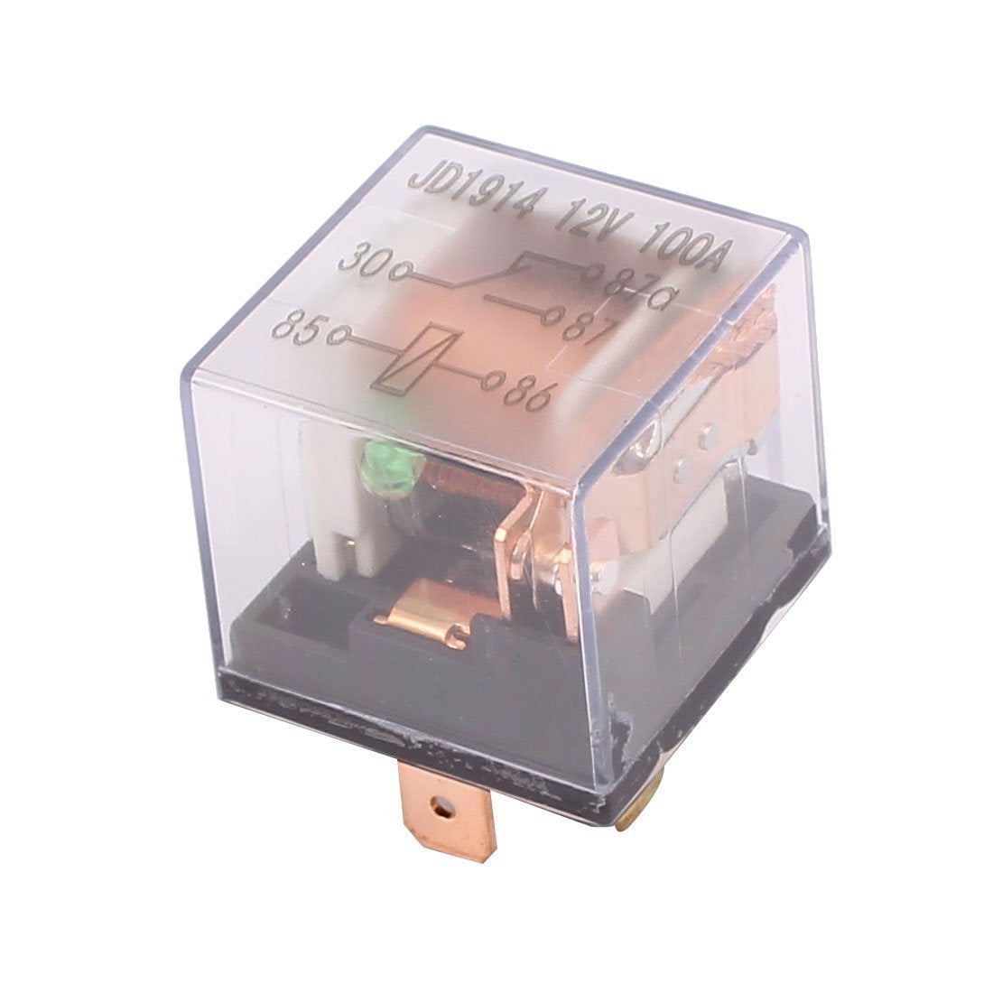 100A SPDT Waterproof Automotive Power Relay Transparent Shell
