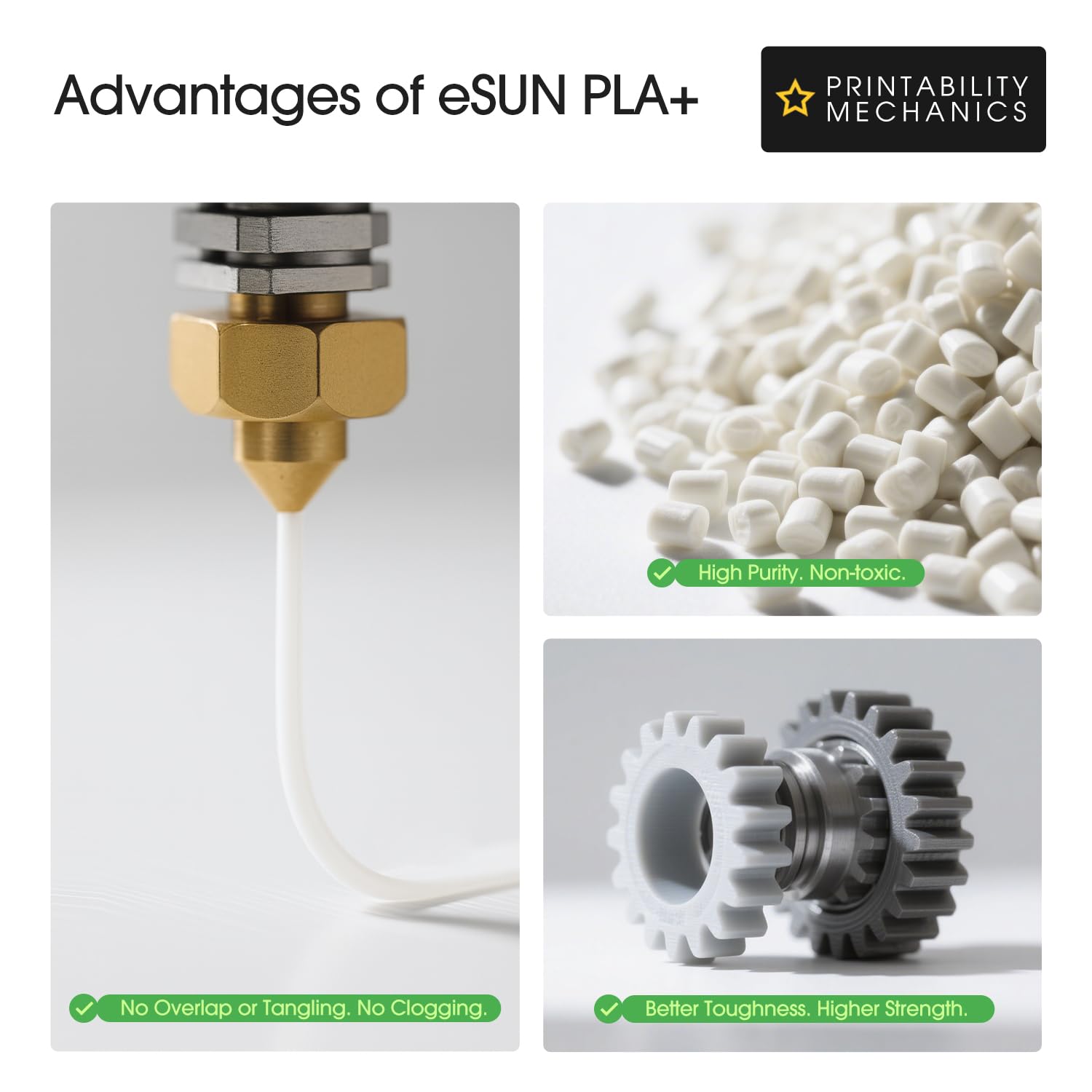 eSun PLA+ 1.75mm 3D Printer Filament 1kg