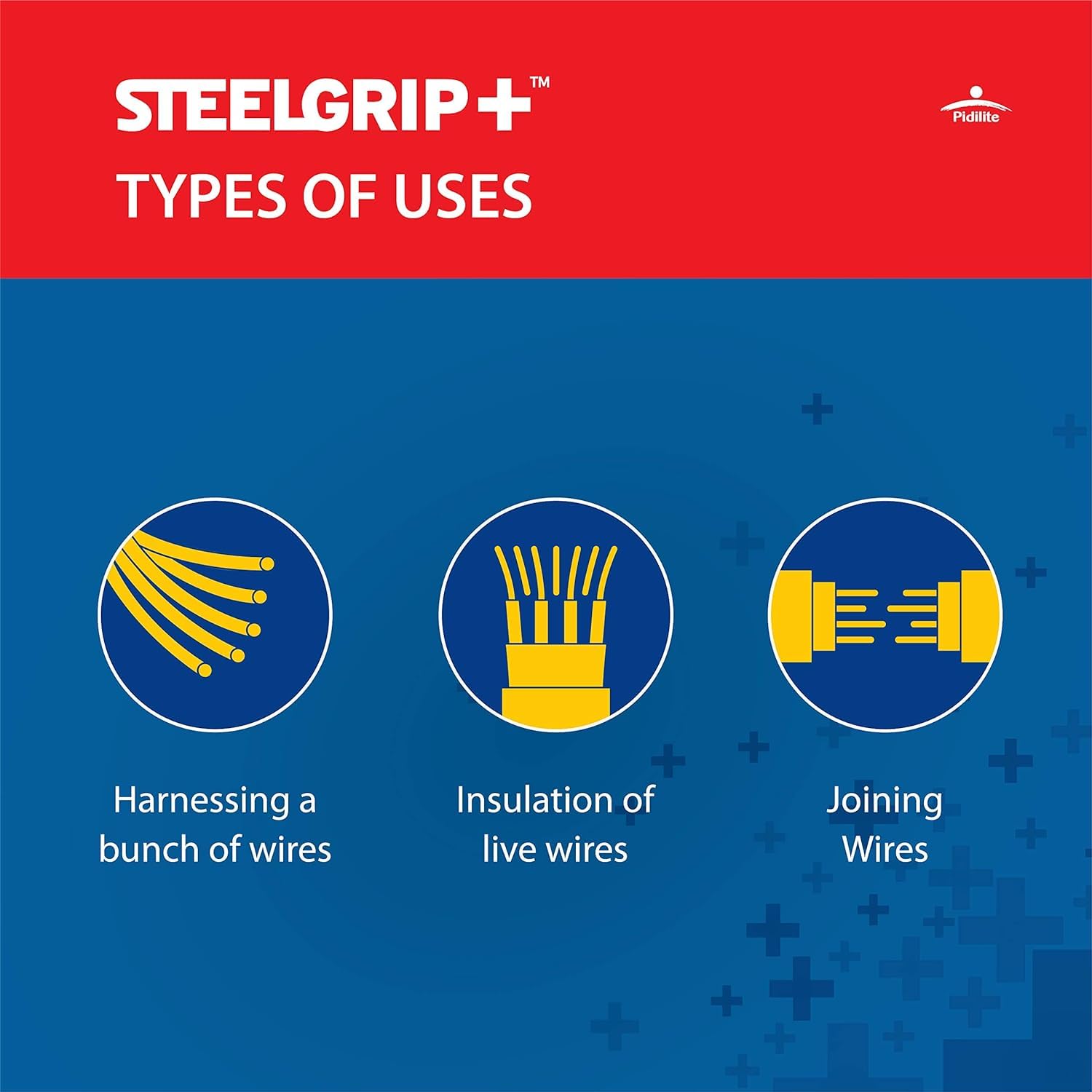 Steelgrip: Self Adhesive PVC Electrical Insulation Tape 1.7cmX6.0mtr