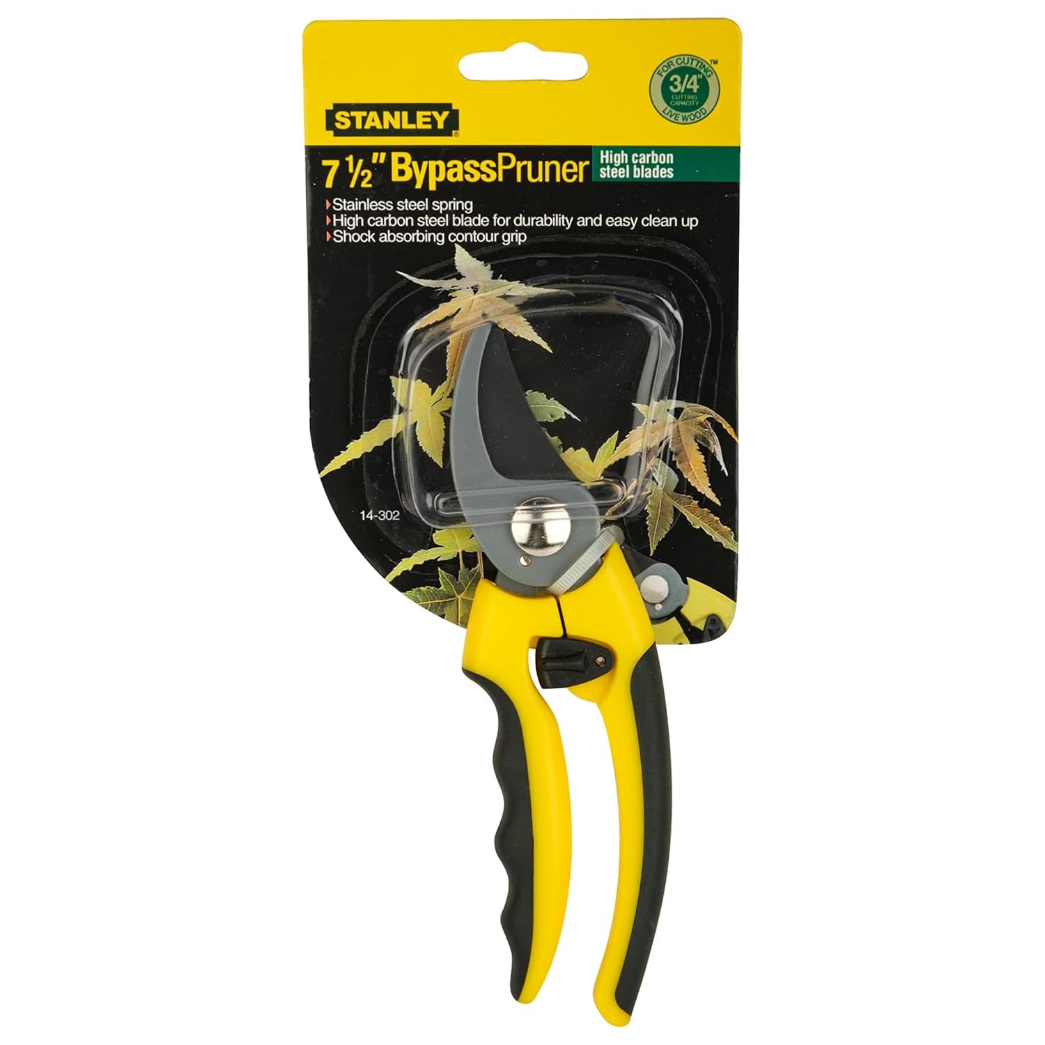 Stanley 14-302-23 8in Shears-Pruning Bypass Ideal for Cutting Branches
