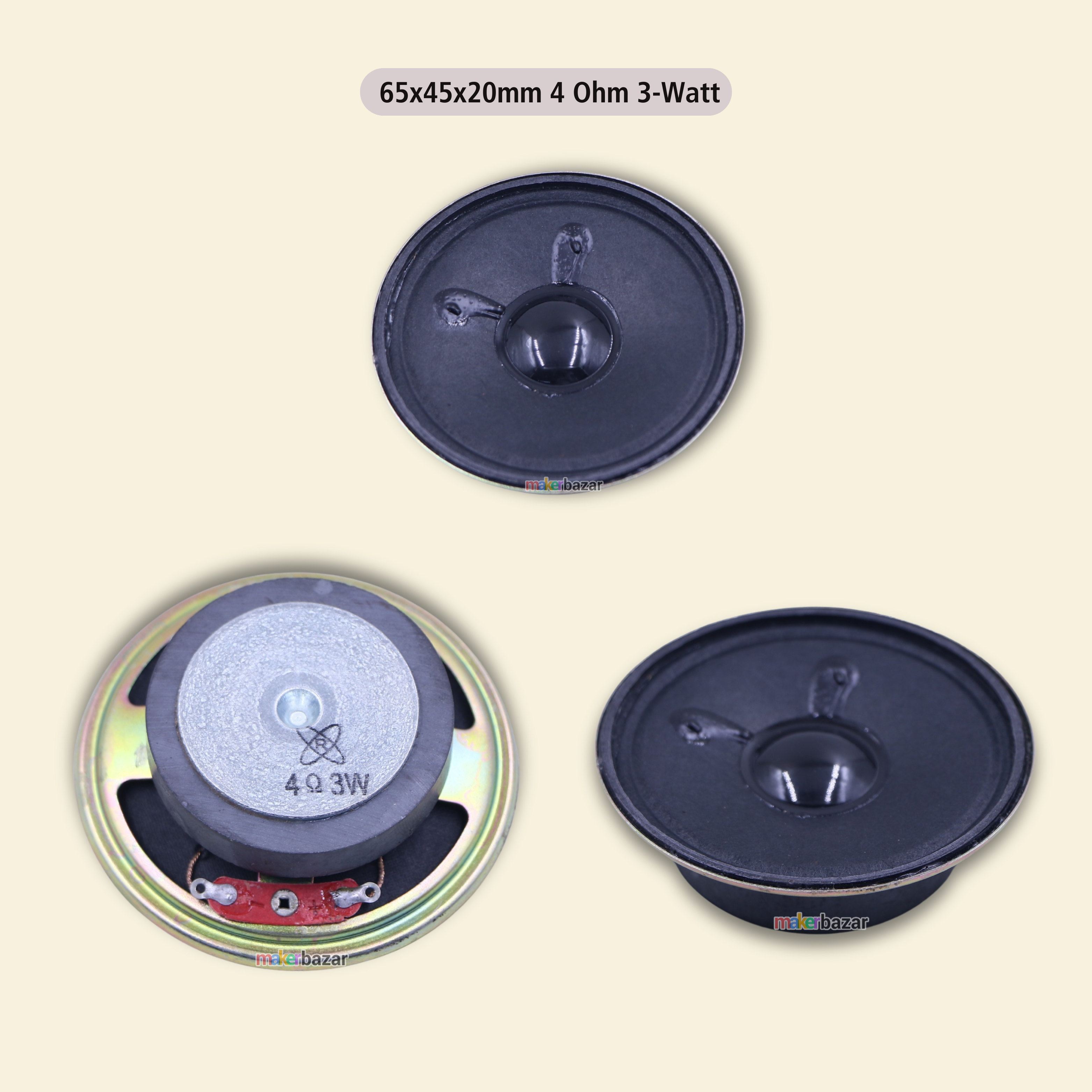 2.5 Inch External Magnet Speaker Without Frame