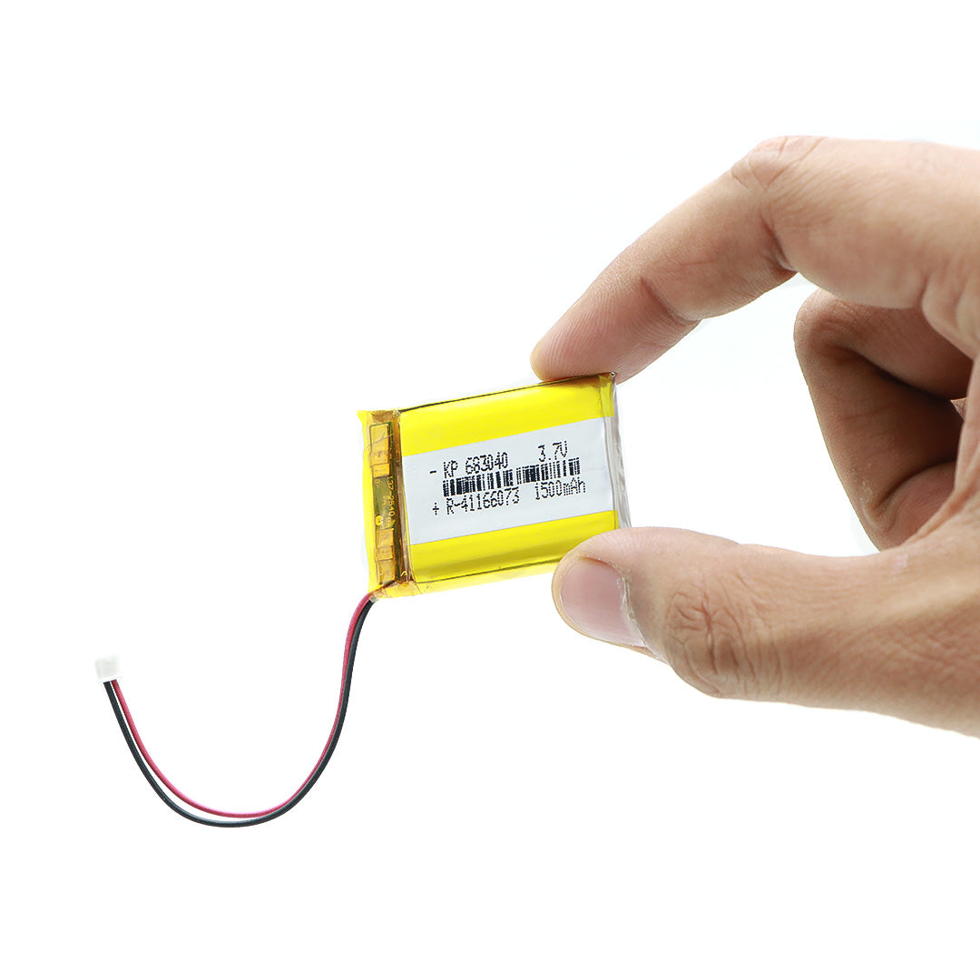 KP: 3.7V 1500mAh Lipo Battery - Single Cell Lithium Polymer Battery