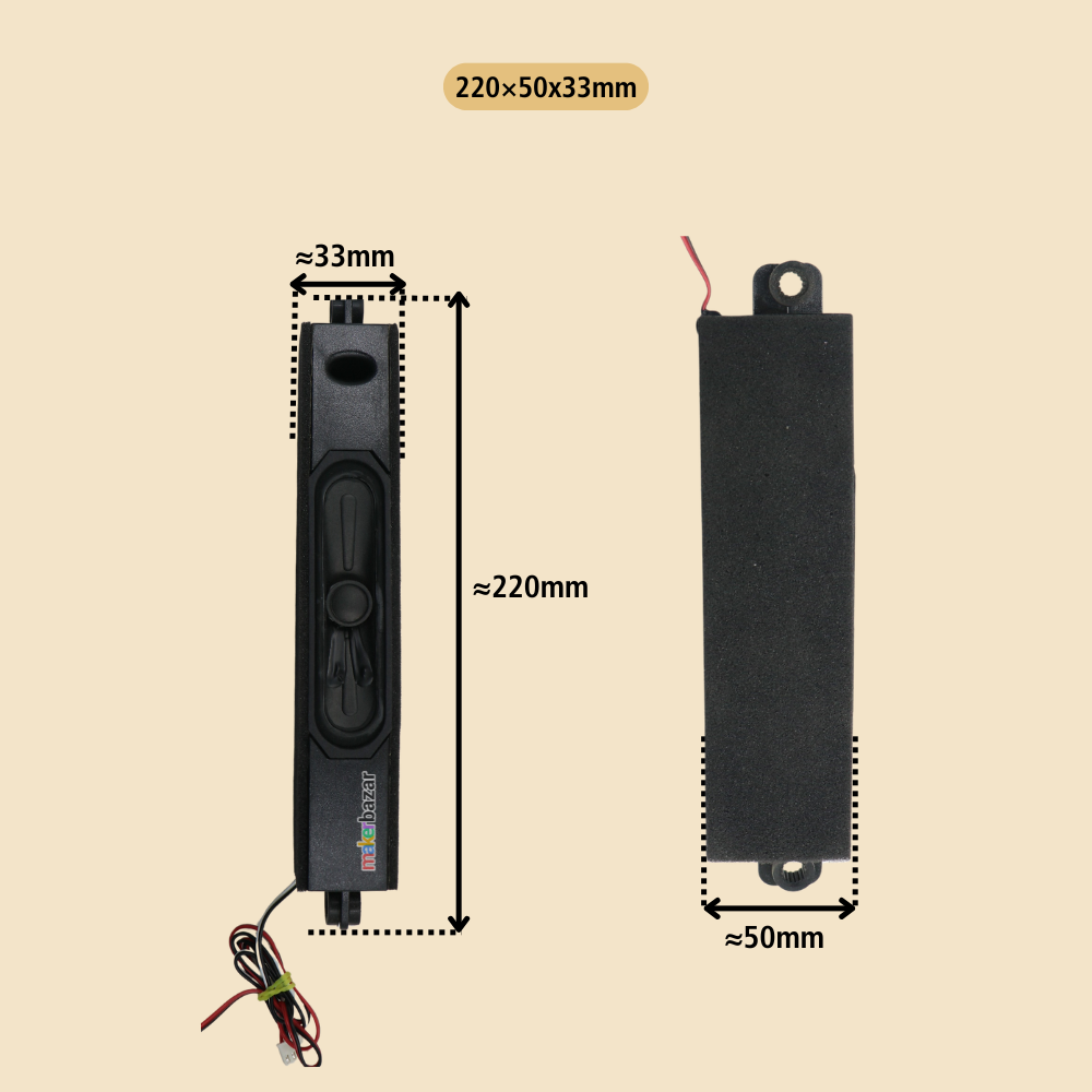 6Ω 10W LED/LCD/OLED LAPTOP & TV Speakers - REFURBISHED