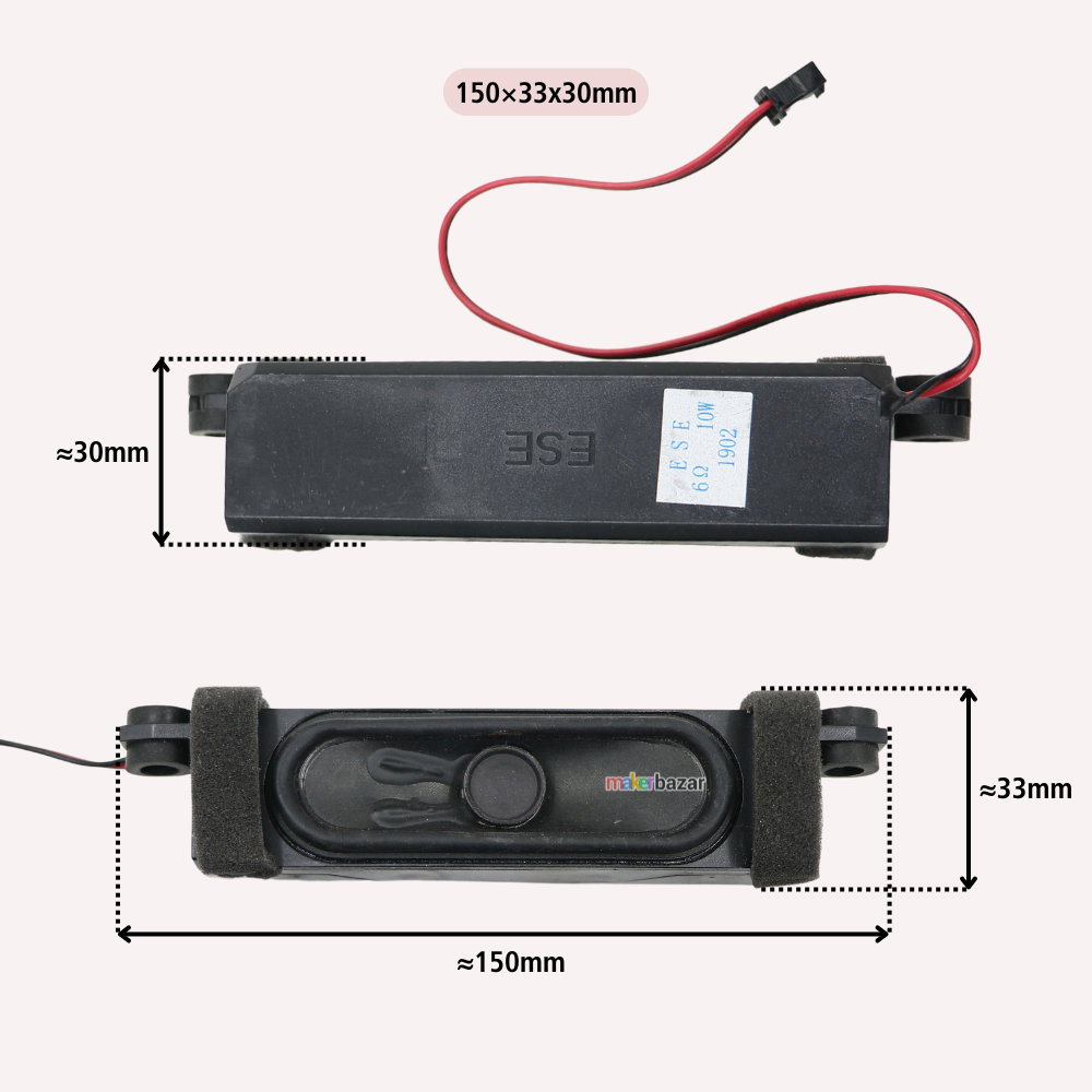 6Ω 10W LED/LCD/OLED LAPTOP & TV Speakers - REFURBISHED