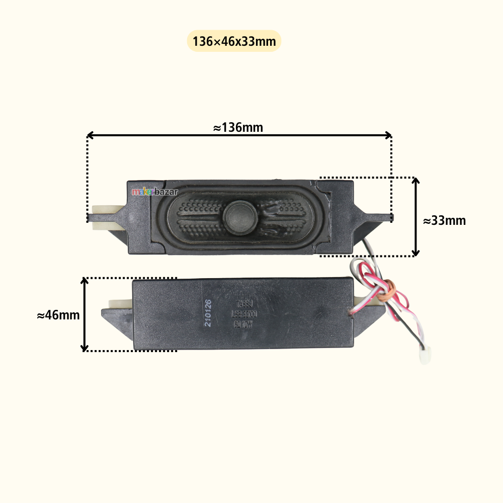 6Ω 10W LED/LCD/OLED LAPTOP & TV Speakers - REFURBISHED