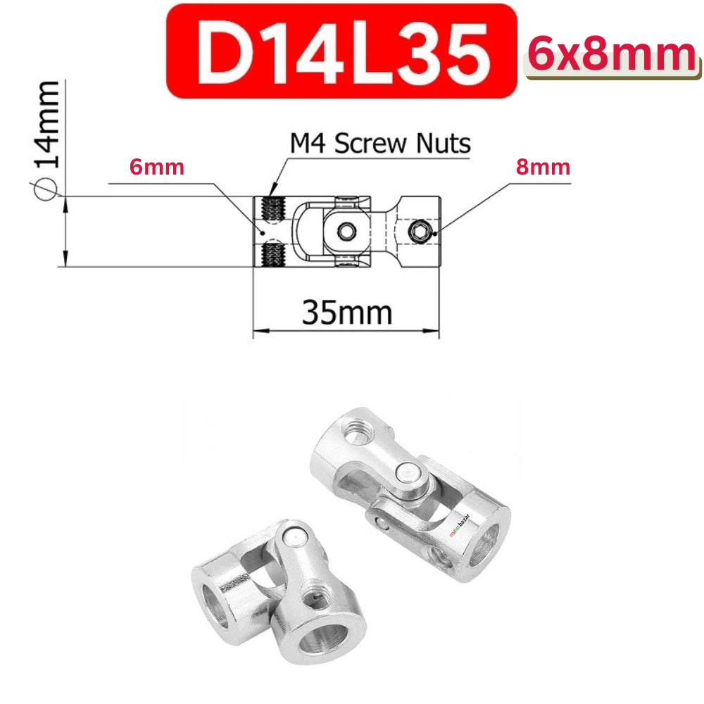 Universal Joint Metal Coupling for RC Cars