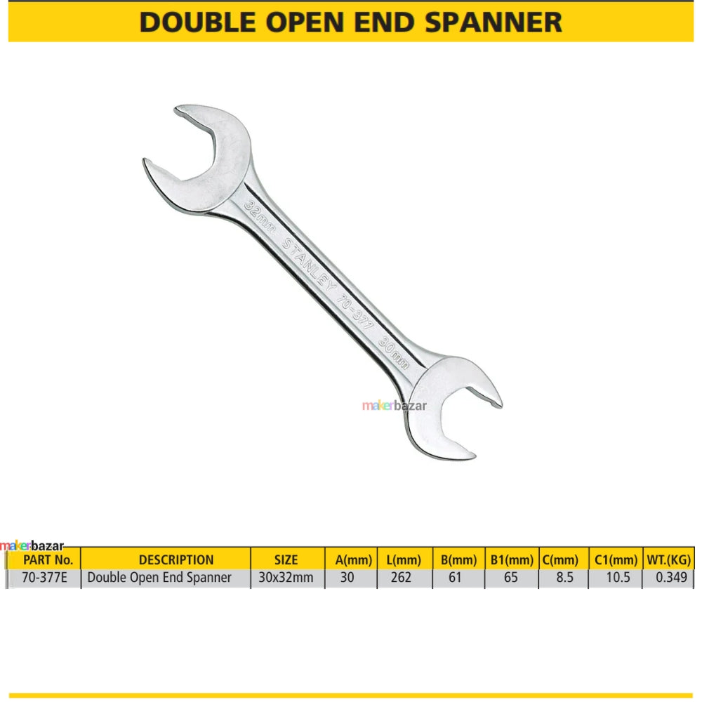 Stanley Double Open End Spanners