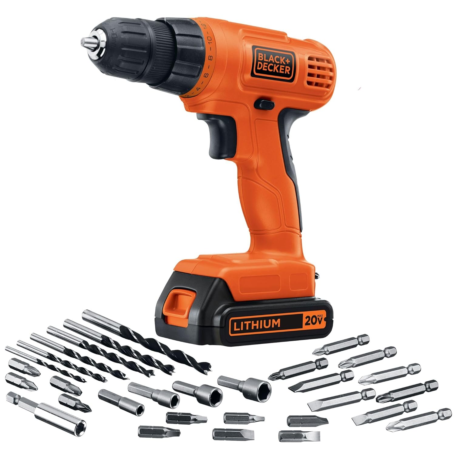 Black + Decker: LD120VA 20V MAX POWER CONNECT Li-Ion Cordless Drill/Driver Set
