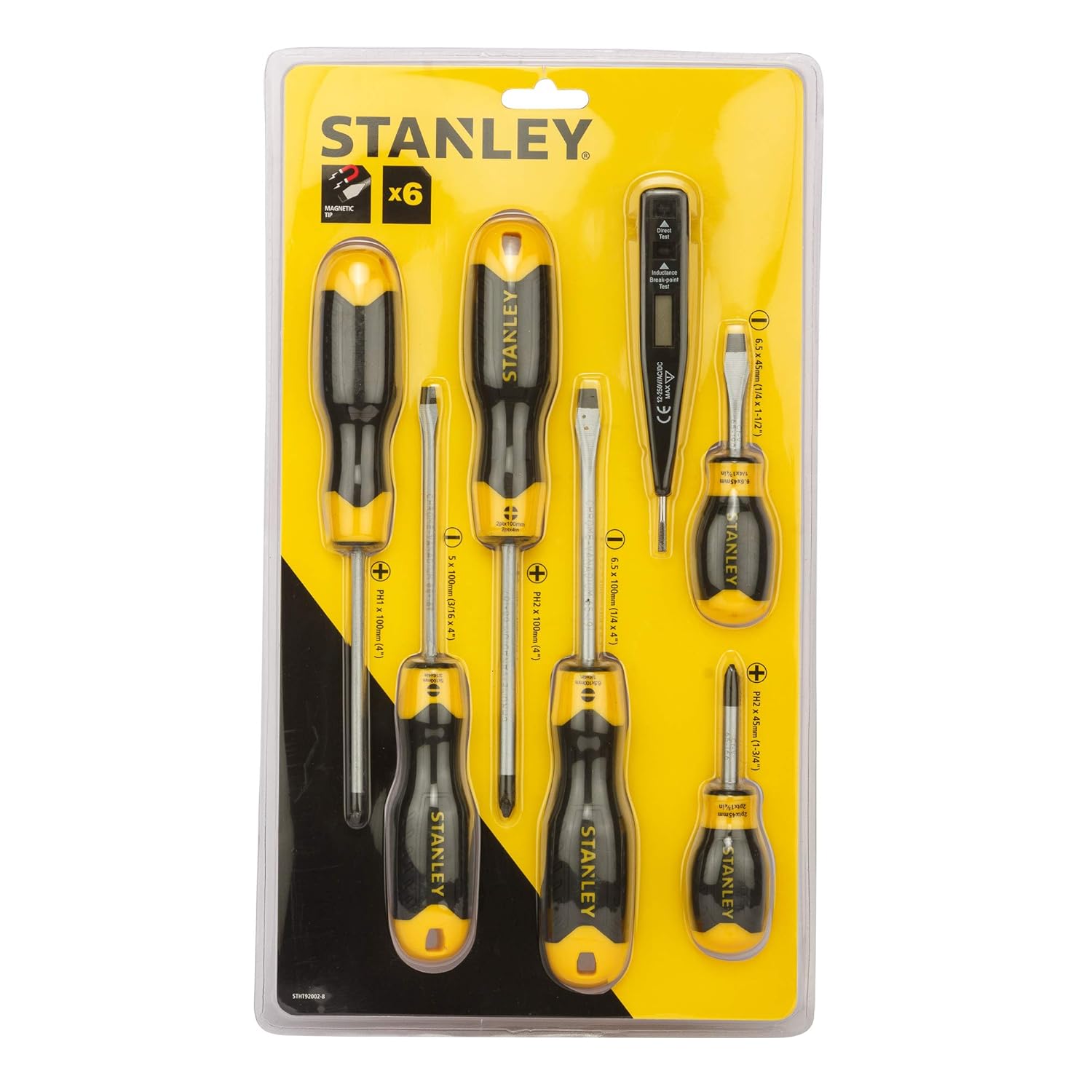 Stanley 6pcs Cushion Grip Screwdriver Sets