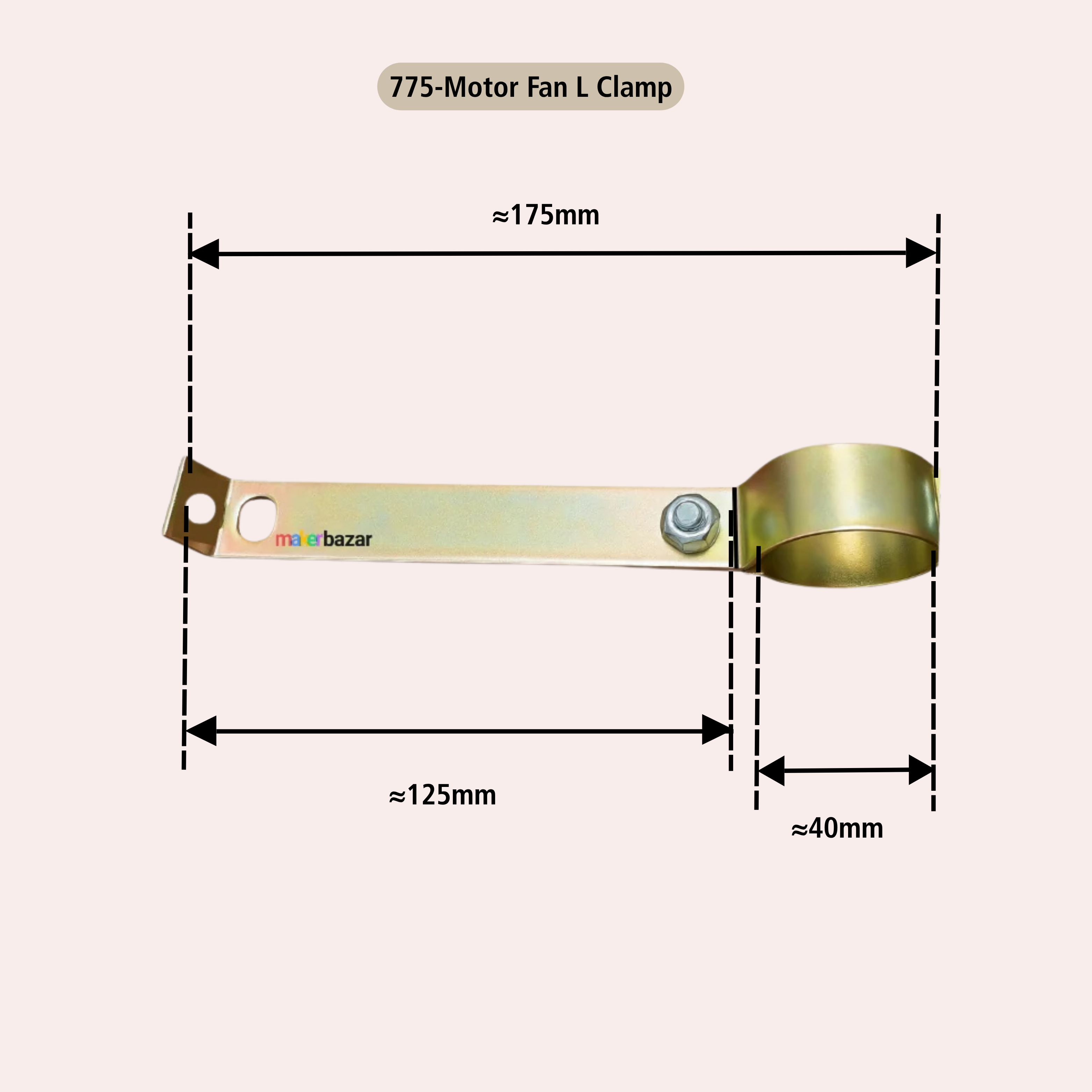 Heavy-Duty Fan Motor Holding Brackets