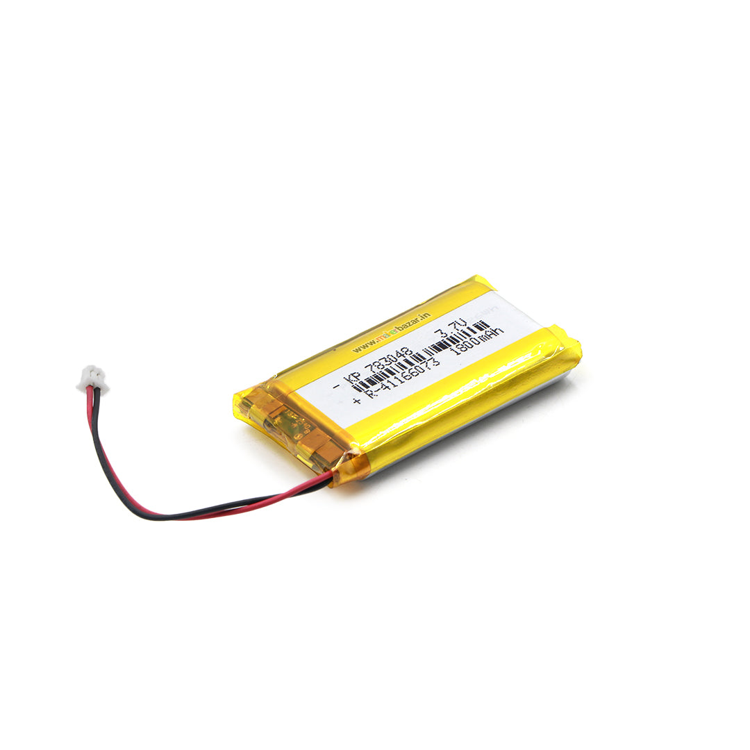 KP: 3.7V 1800mAh Lipo Battery - Single Cell Lithium Polymer Battery