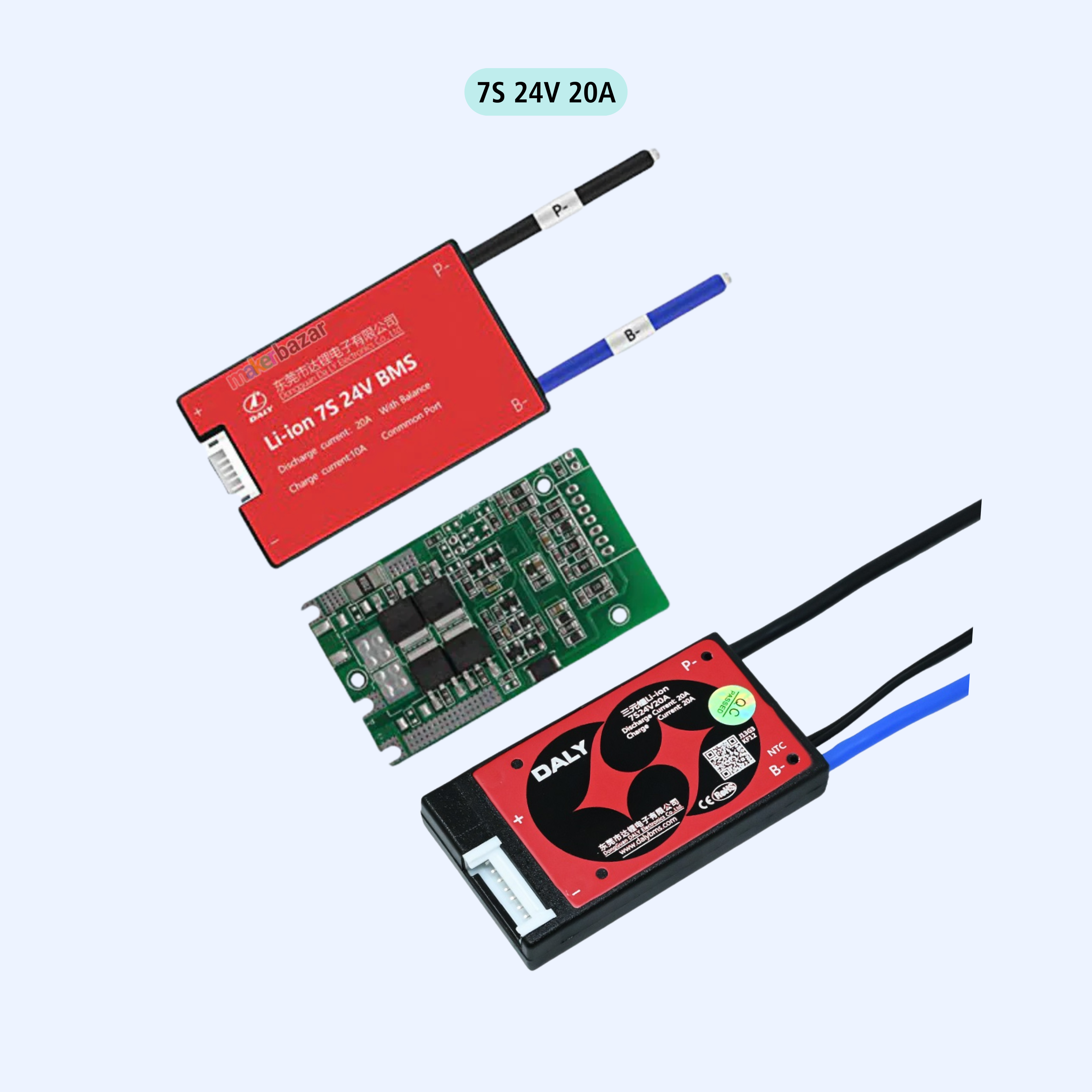 Daly: H-Series LiFePO4 BMS LFP Standard Battery Management System with Common Port