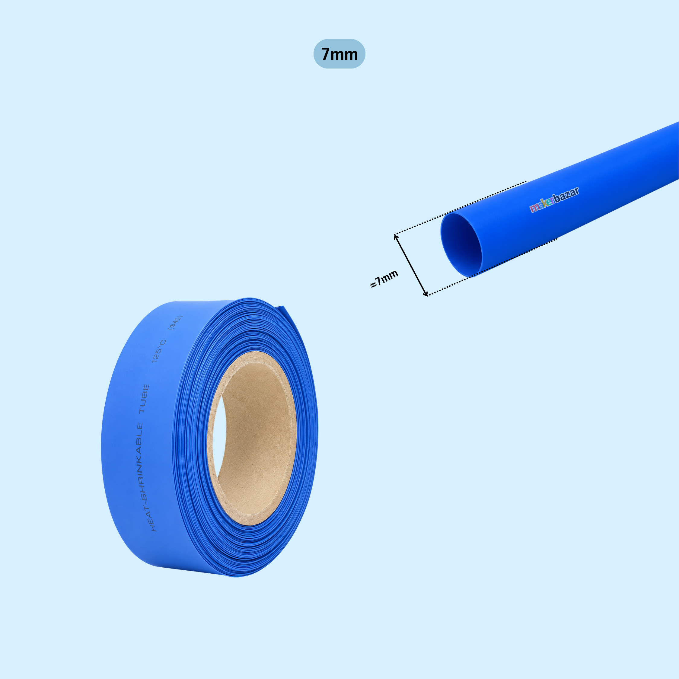 Blue Heat Shrink Sleeve Tube For Wire Protection