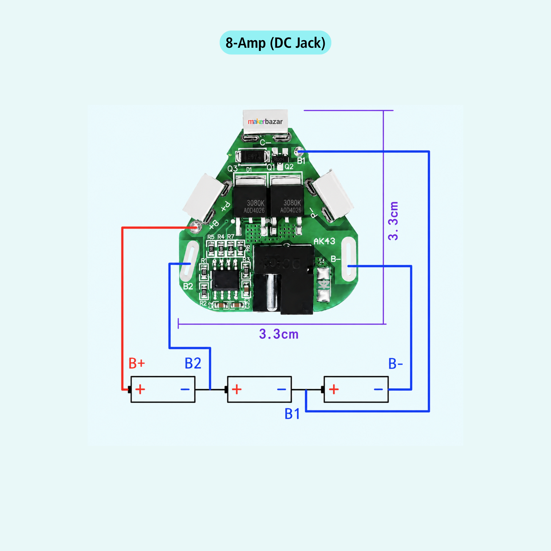 3S 12V BMS 18650 Lithium Battery Protection Board for Cordless Hand-Drill Machine