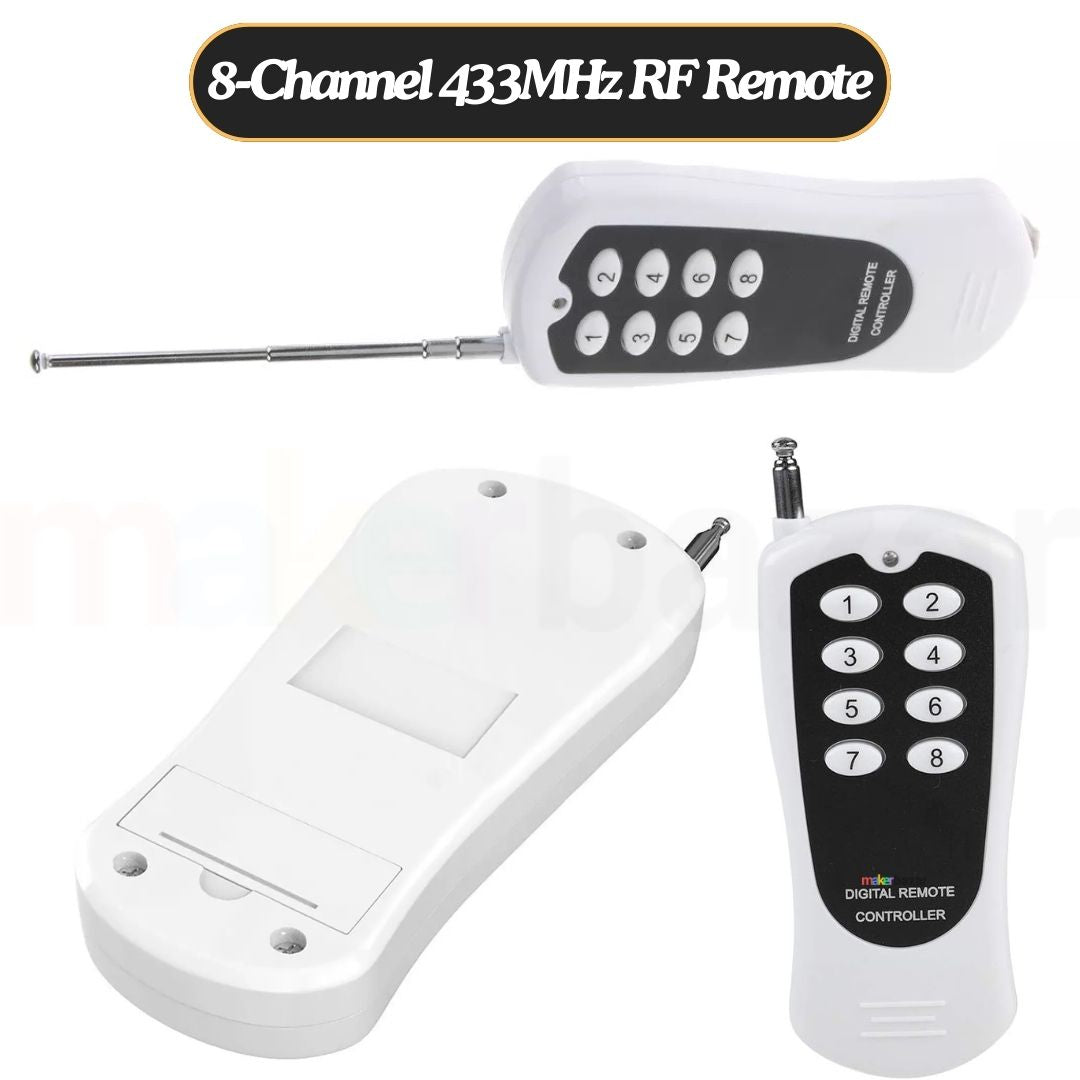 8-Channel 433MHz RF Remote Control Transmitter