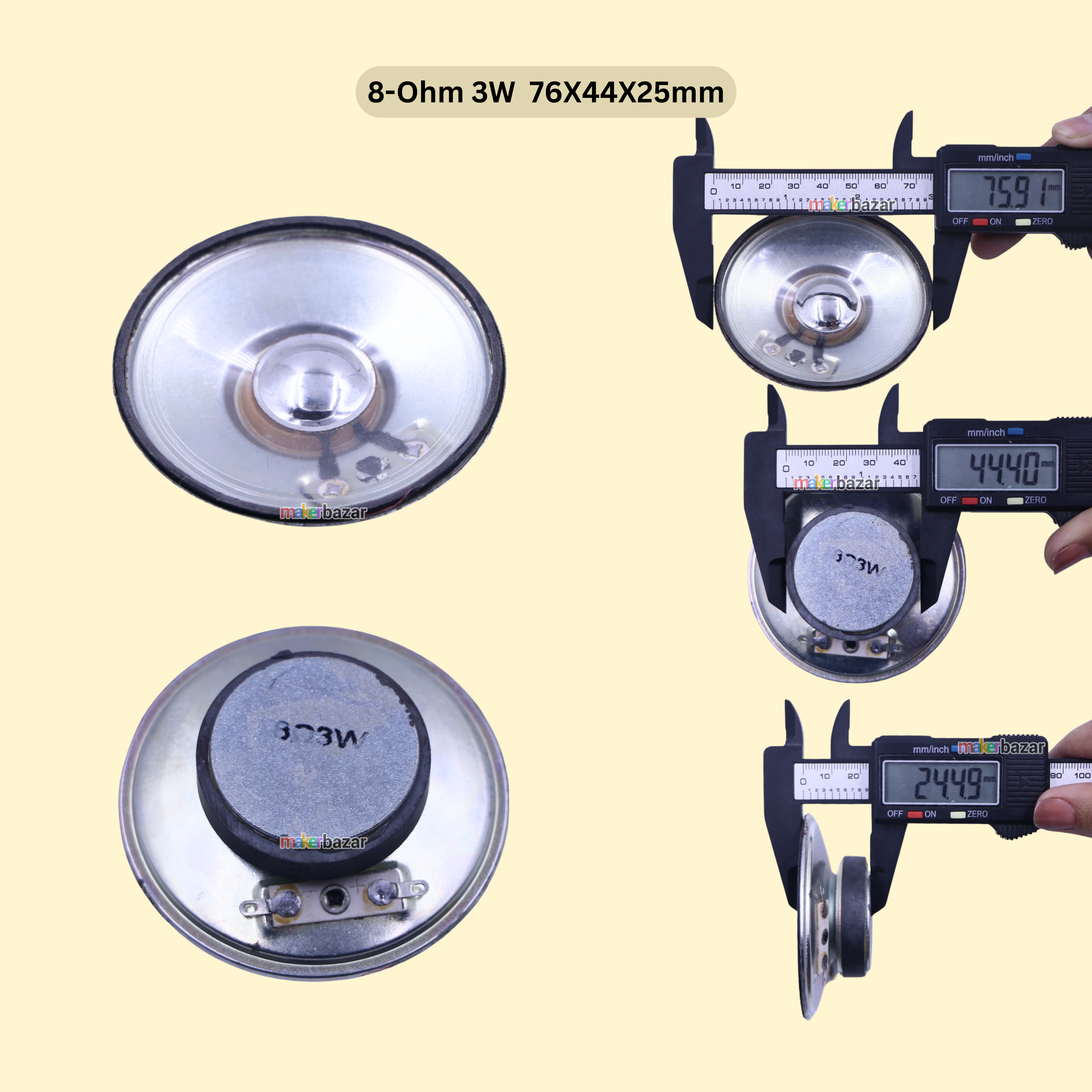 3-Inch Tweeter Speaker – High Frequency Audio Driver for Clear Sound