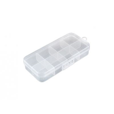 Uniform Fixed Partition Clear Plastic Box Component Organiser