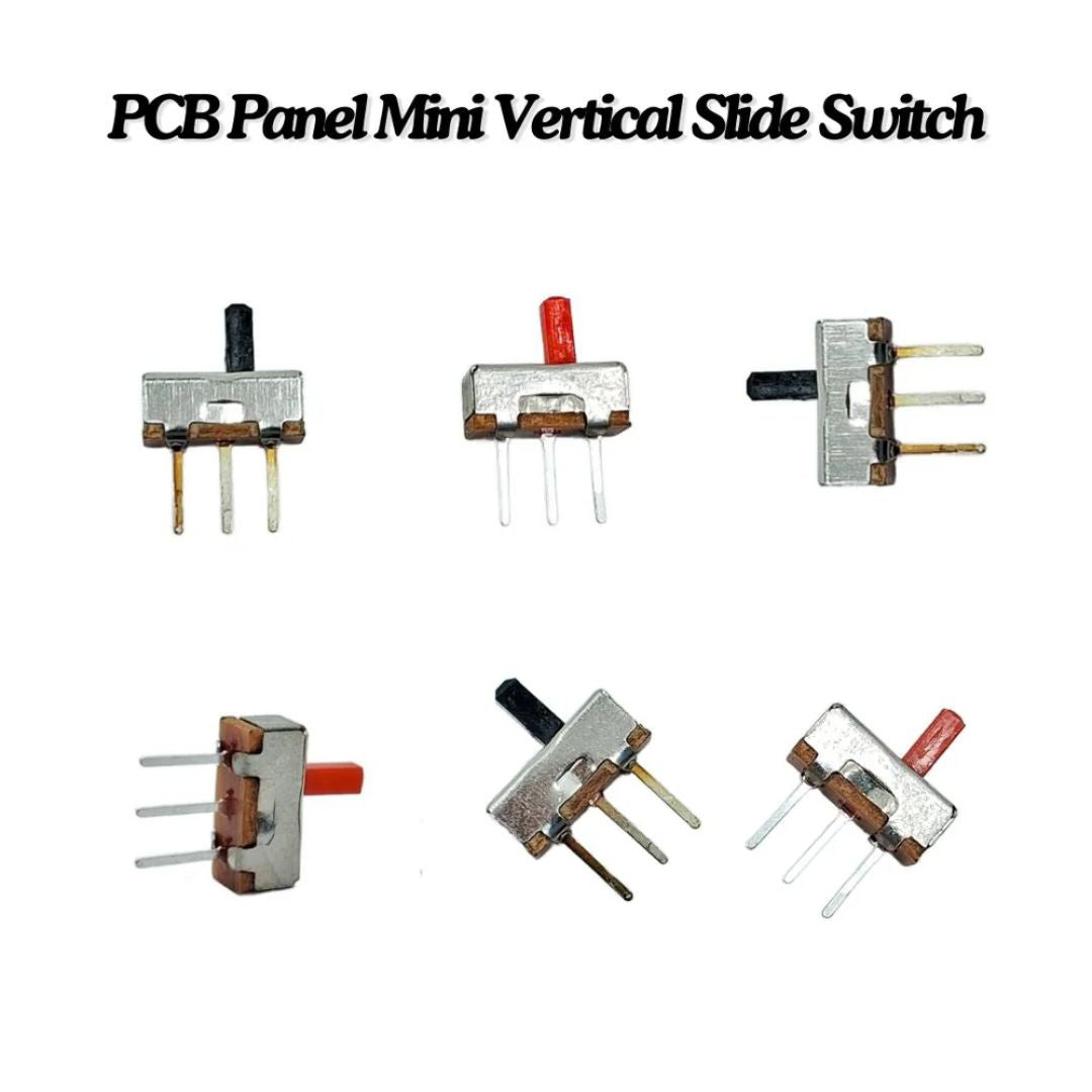 3-Pin DIP Mini Slide Switch Through-Hole PCB Slide Button