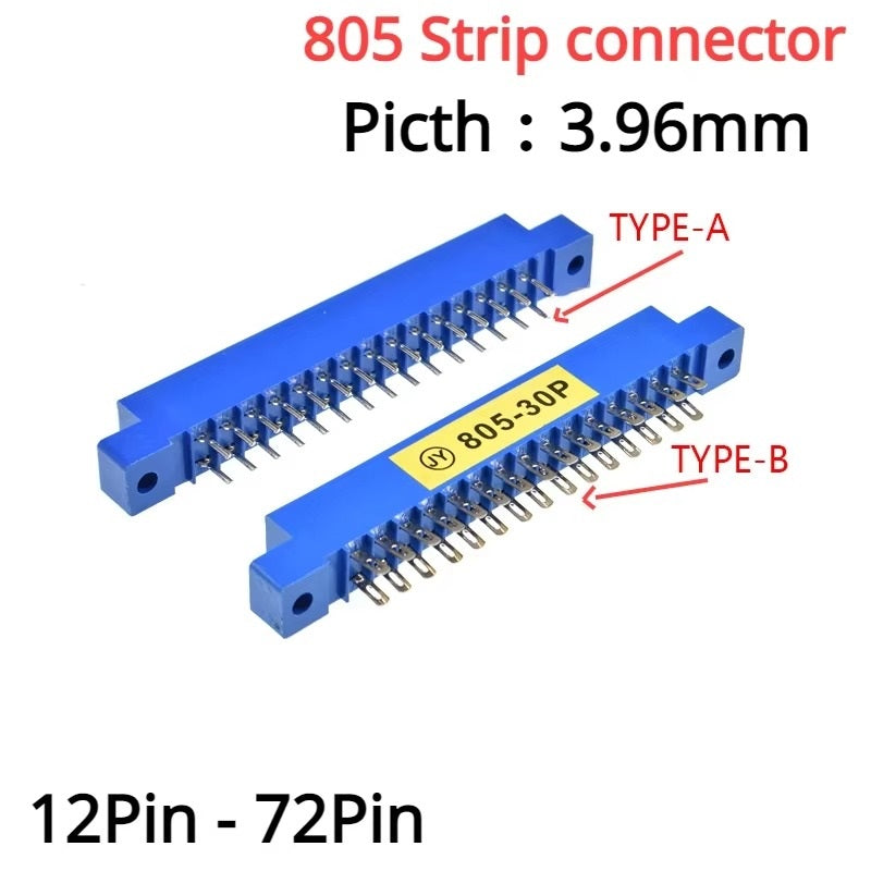 805 Strip Connector 3.96mm Pitch 12 to 72 Pin