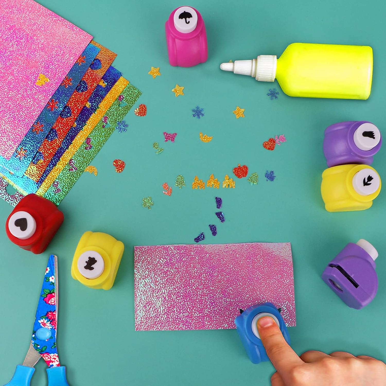 Multi-Shape Craft Paper Punch Machine Tool