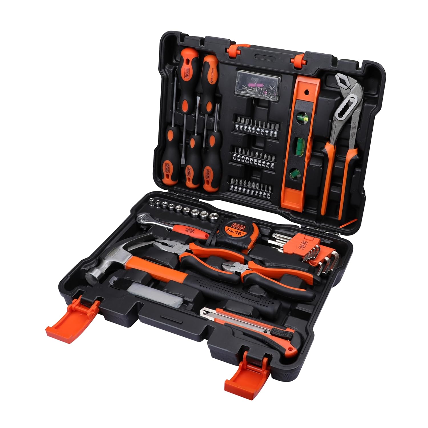 Black+Decker BMT154C Hand Tool Kit for Home & DIY Use (154-Piece)