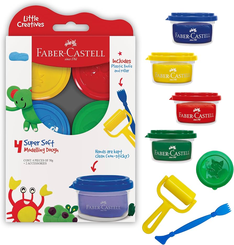 Faber-Castell Little Creatives Play Dough for Kids