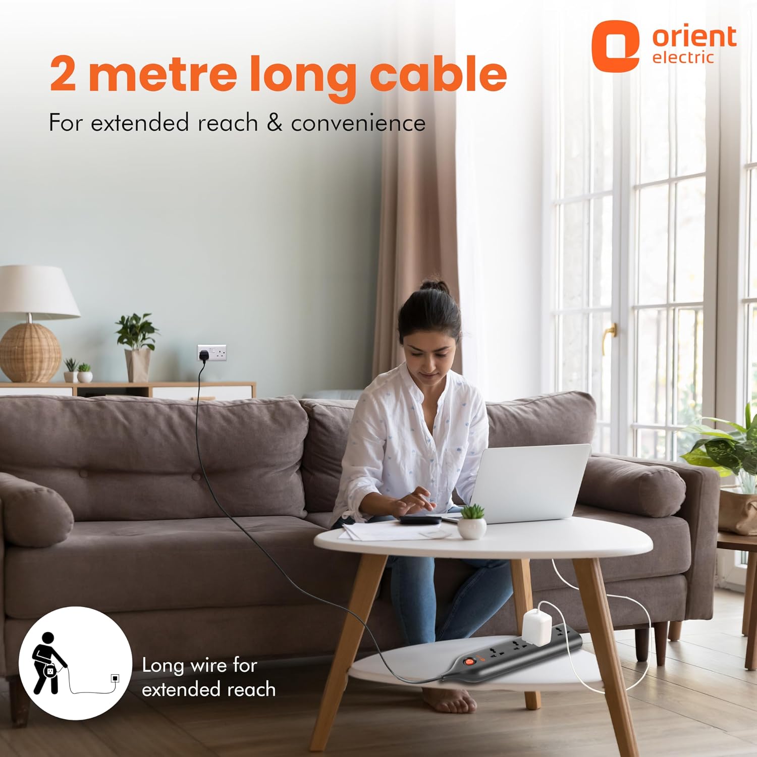 Orient-Electric: Spike and Surge Guard Power Extension